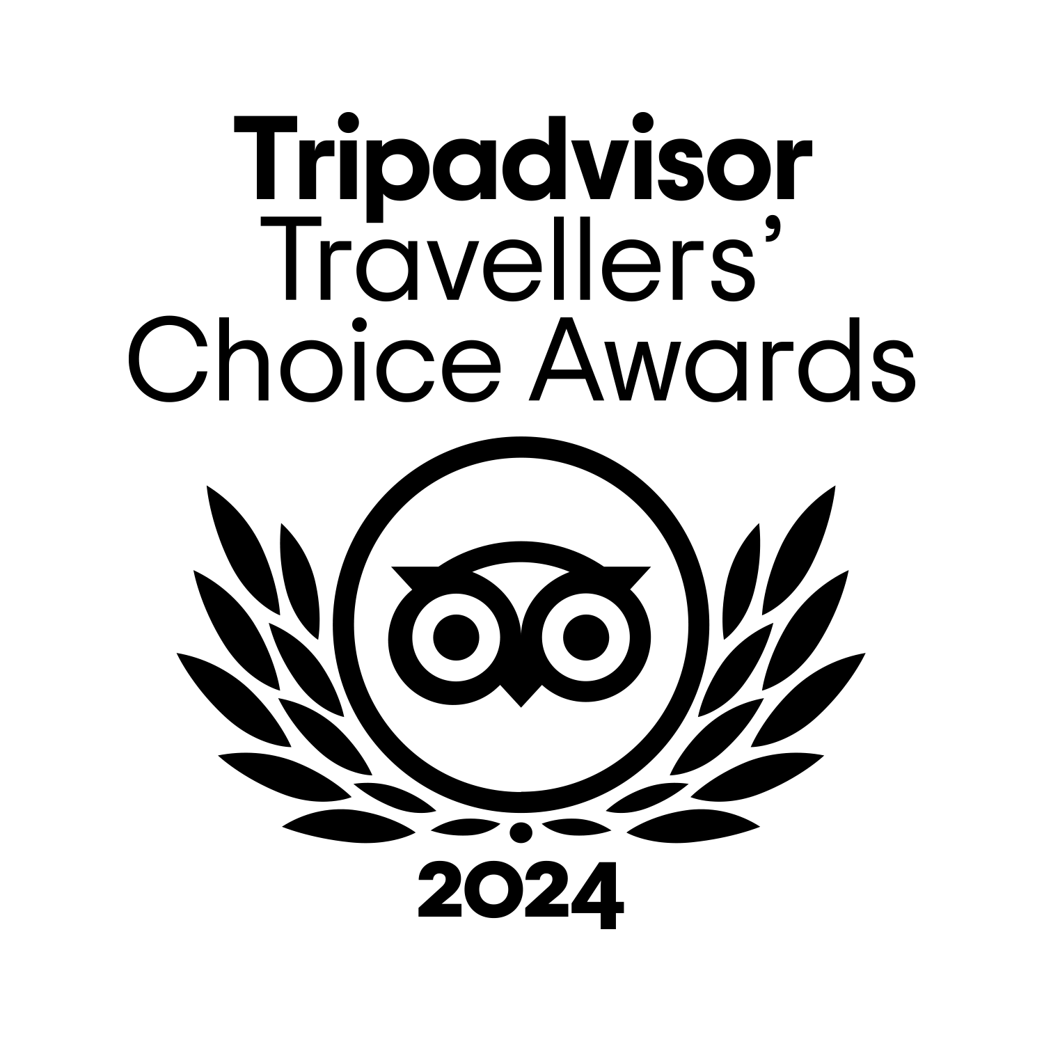 Logo Tripadvisor 2024 noir